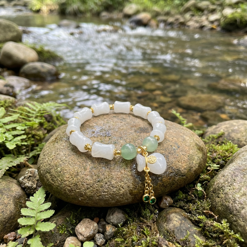 Carved Jade Bracelet