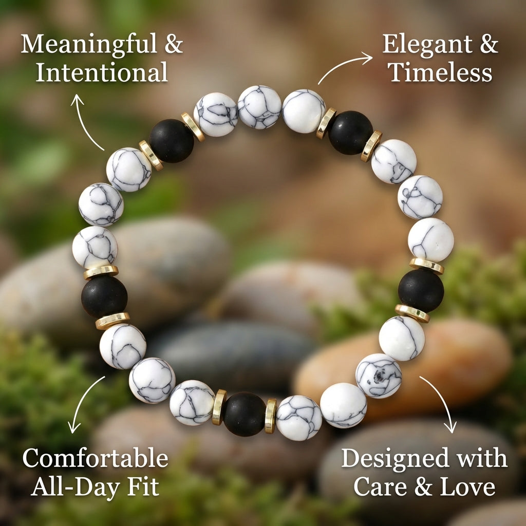 Marble & Onyx Bracelet