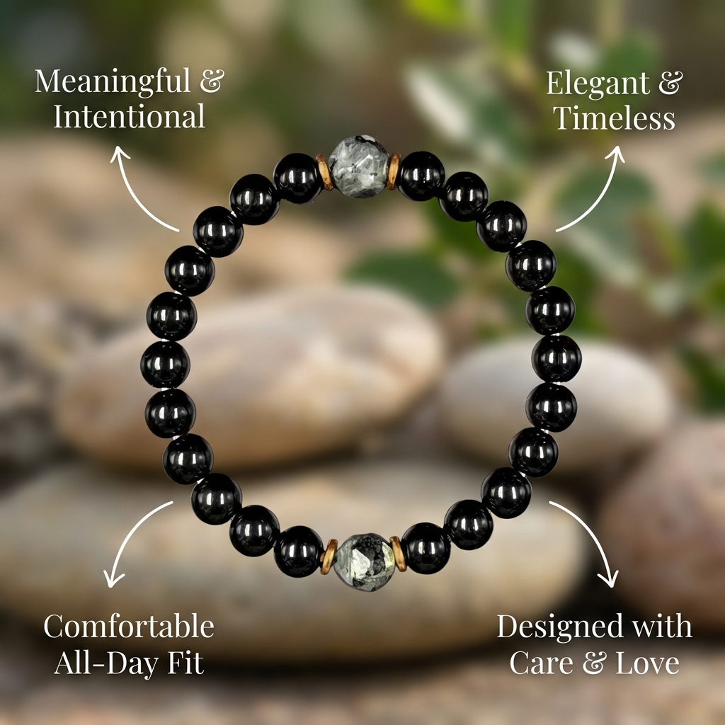Black Stone Power Bracelet