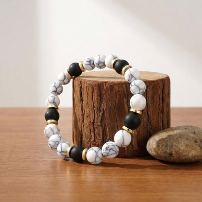 Marble & Onyx Bracelet