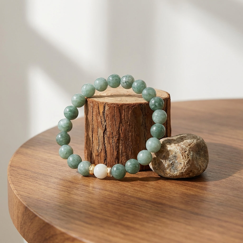 Jade Green Pearl Bracelet