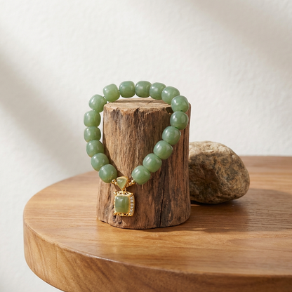 Royal Jade Pendant Bracelet