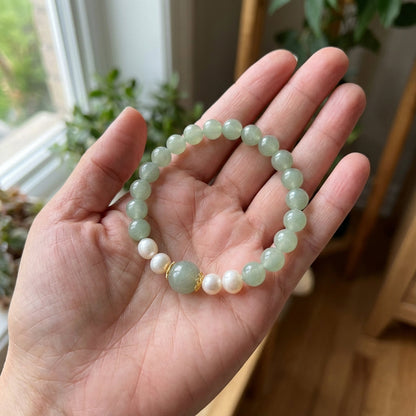 Sage Pearl Bracelet