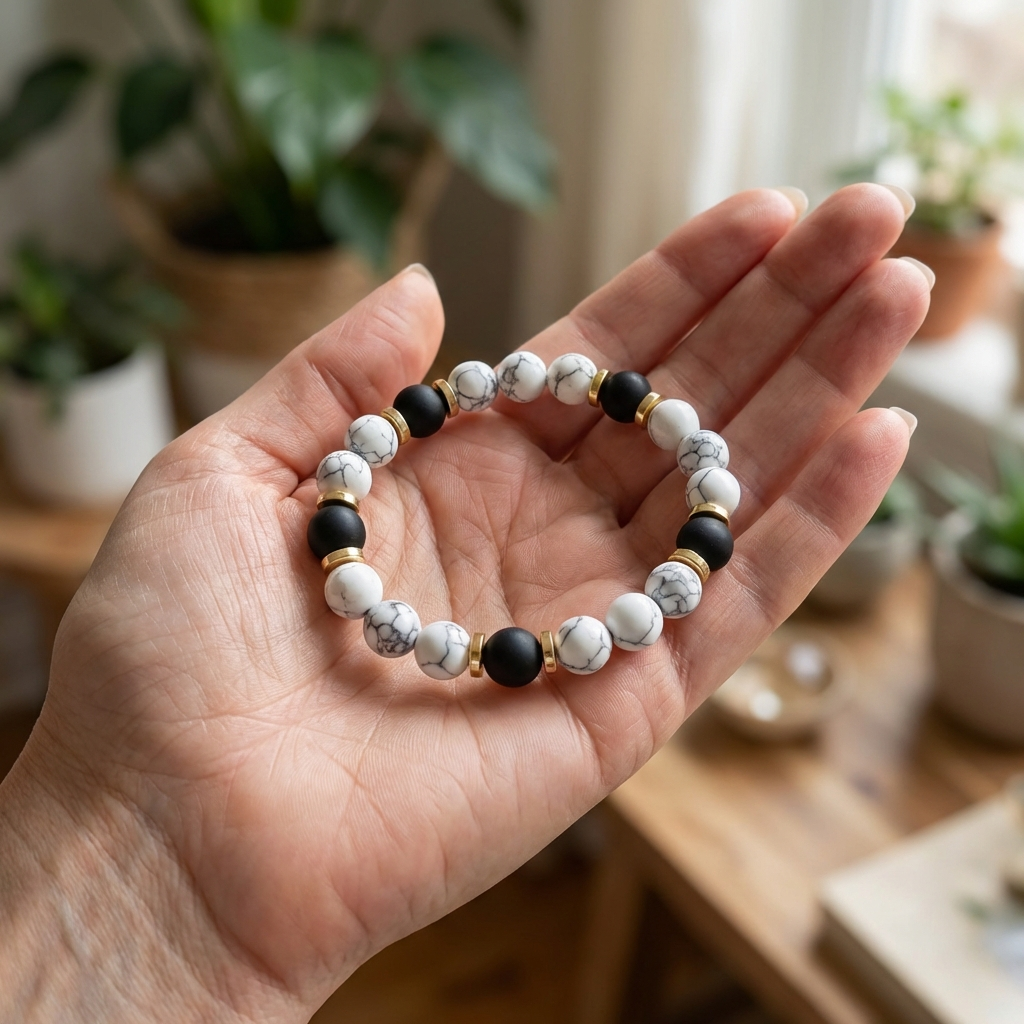 Marble & Onyx Bracelet