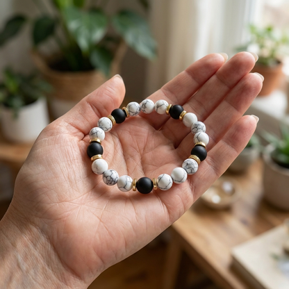 Marble & Onyx Bracelet