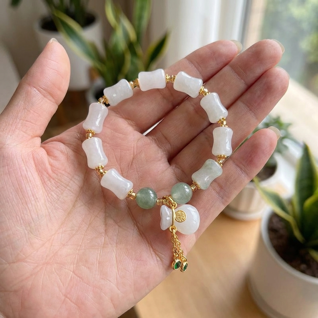 Carved Jade Bracelet