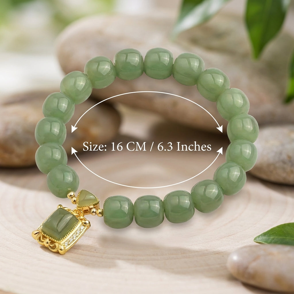 Royal Jade Pendant Bracelet